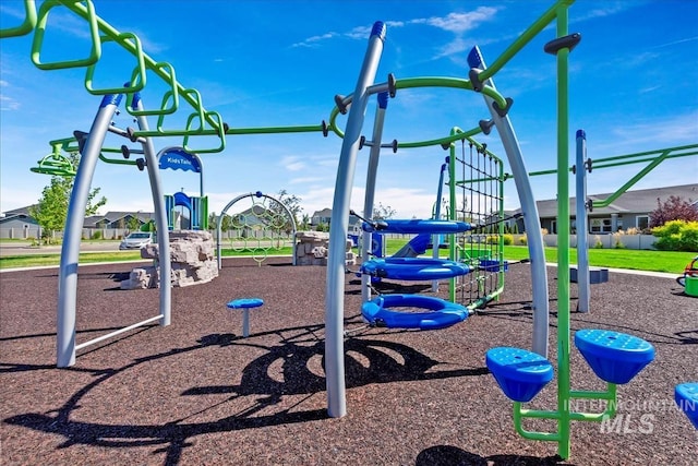 view of jungle gym