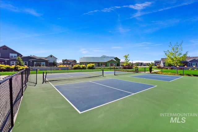 view of tennis court