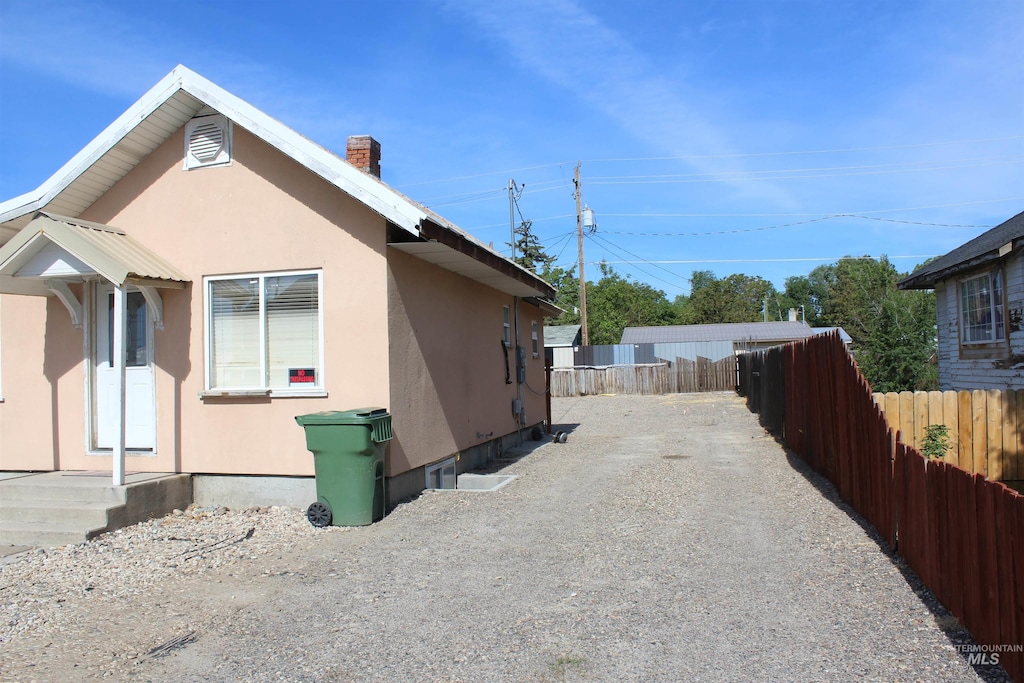 view of home's exterior