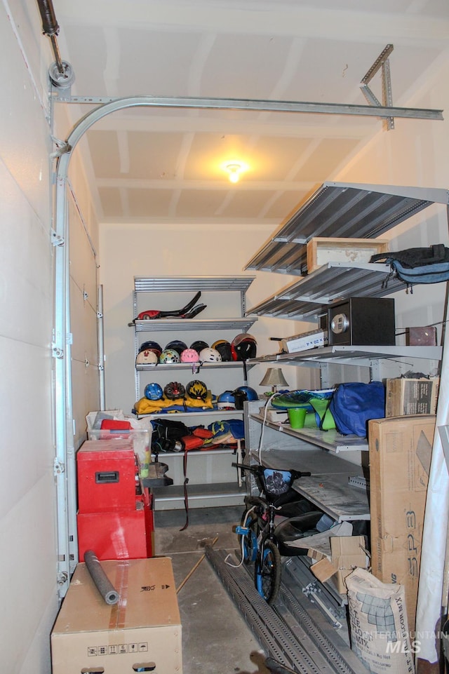 view of storage room