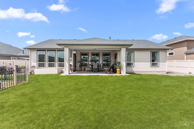 1670 Mary Hill Ave, Middleton, ID 83644 - back of house with a patio area and roof with shingles