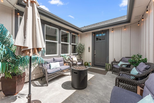 1670 Mary Hill Ave, Middleton, ID 83644 - view of patio with an outdoor hangout area