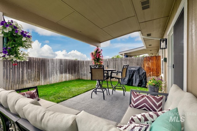 8079 W Beckton Ln, Garden City, ID 83714 - view of patio featuring outdoor lounge area