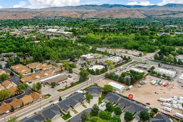 8079 W Beckton Ln, Garden City, ID 83714 - aerial view of property and surrounding area featuring a mountain backdrop