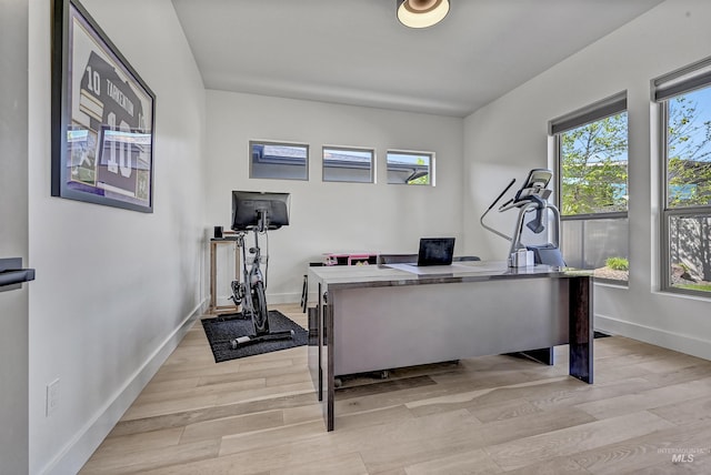 2313 S Aburge Ave, Meridian, ID 83642 - office with light wood finished floors and baseboards