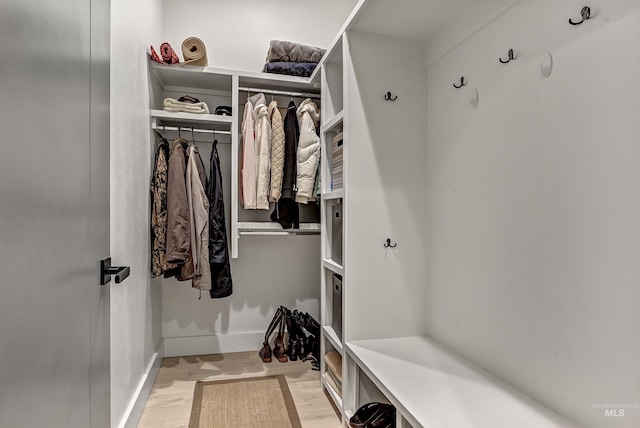 2313 S Aburge Ave, Meridian, ID 83642 - mudroom featuring light wood-type flooring and baseboards