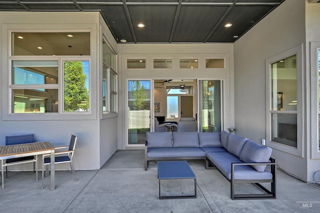 2313 S Aburge Ave, Meridian, ID 83642 - view of patio with an outdoor living space and outdoor dining space