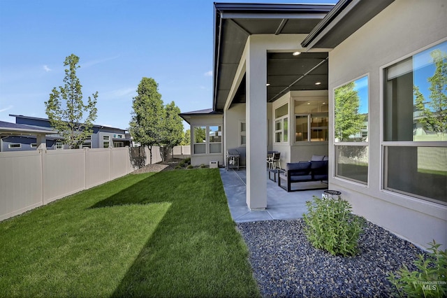 2313 S Aburge Ave, Meridian, ID 83642 - view of yard featuring a patio