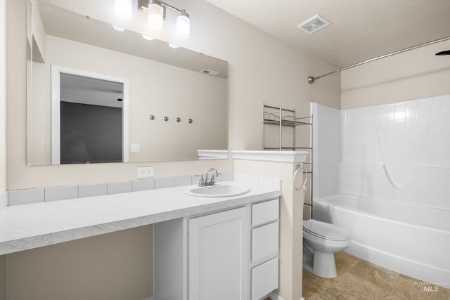 942 S Stibnite Pl, Kuna, ID 83634 - full bathroom featuring toilet, vanity, and shower / bath combination