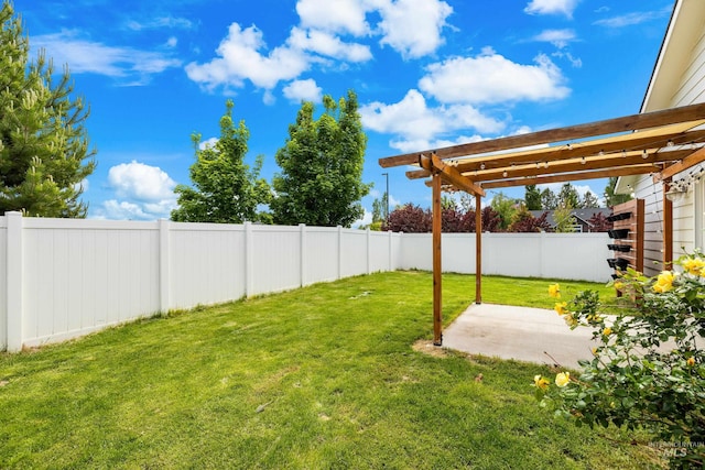 942 S Stibnite Pl, Kuna, ID 83634 - view of yard with a patio area and a pergola