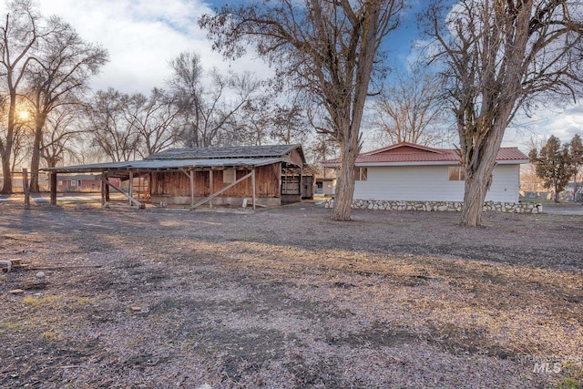 view of outbuilding with an outdoor structure