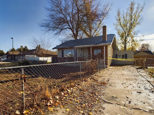 view of back of property