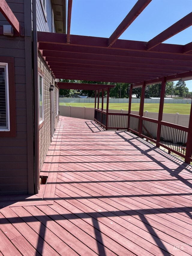 2059 Spring Creek Dr, Fruitland, ID 83619 - deck featuring a pergola