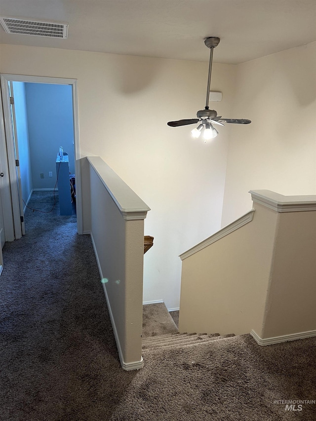 2059 Spring Creek Dr, Fruitland, ID 83619 - hall with an upstairs landing and carpet