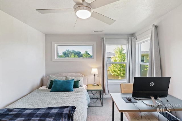 1765 E Bergeson St, Boise, ID 83706 - bedroom featuring multiple windows, carpet flooring, and a ceiling fan