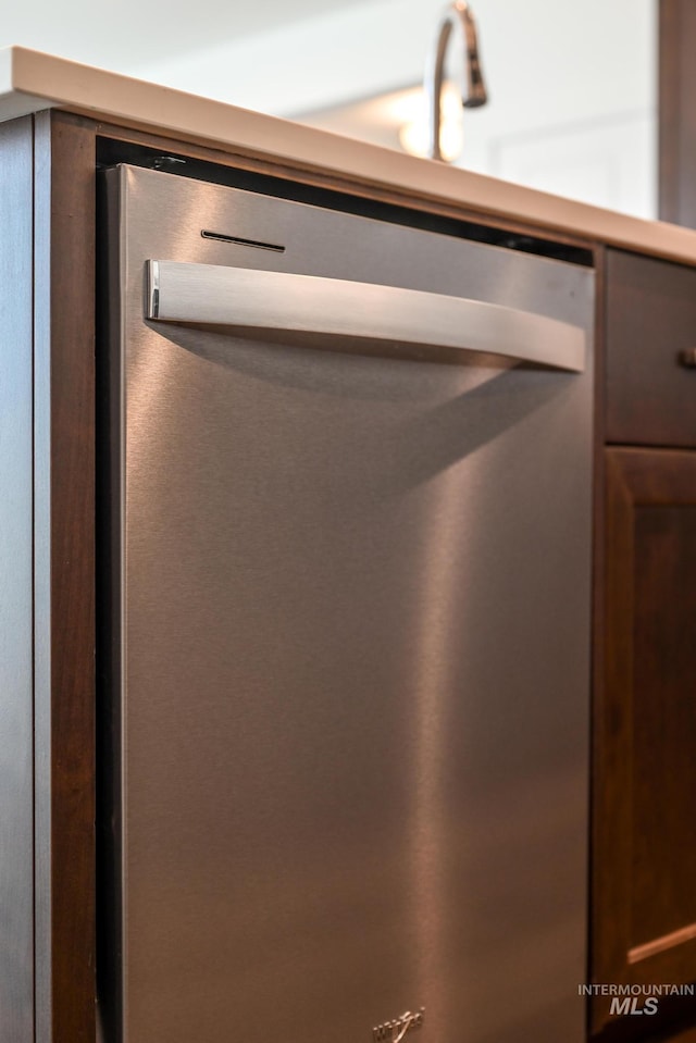 details with stainless steel dishwasher