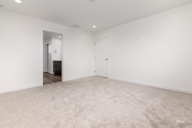 view of carpeted empty room