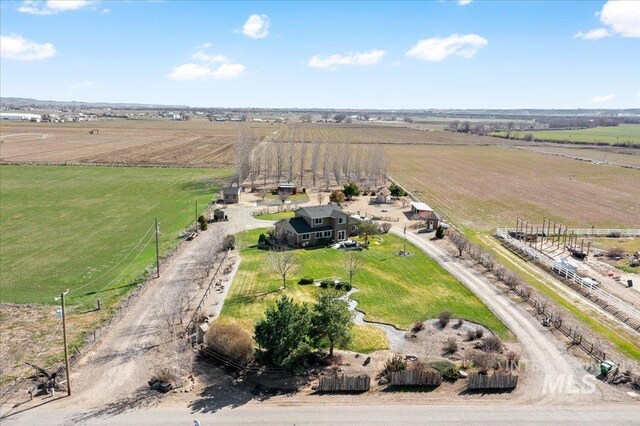 1375 Ross Rd, Weiser, ID 83672 - aerial view of property and surrounding area with rural landscape