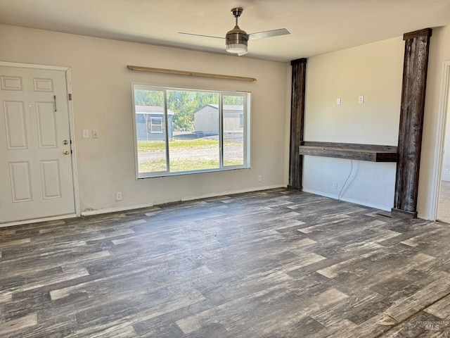 150 Sunset Dr N, Hagerman, ID 83332 - spare room with ceiling fan and wood finished floors