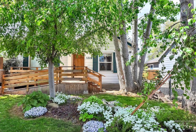 1219 N Indiana, Caldwell, ID 83605 - exterior space with a deck and fence