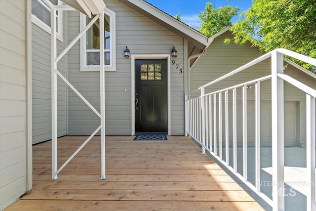 975 W Meander Ct, Eagle, ID 83616 - doorway to property featuring a wooden deck