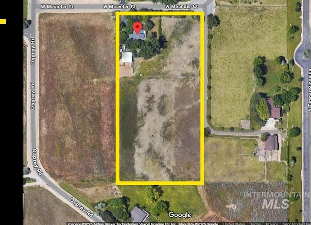 975 W Meander Ct, Eagle, ID 83616 - map / location with property parcel outlined