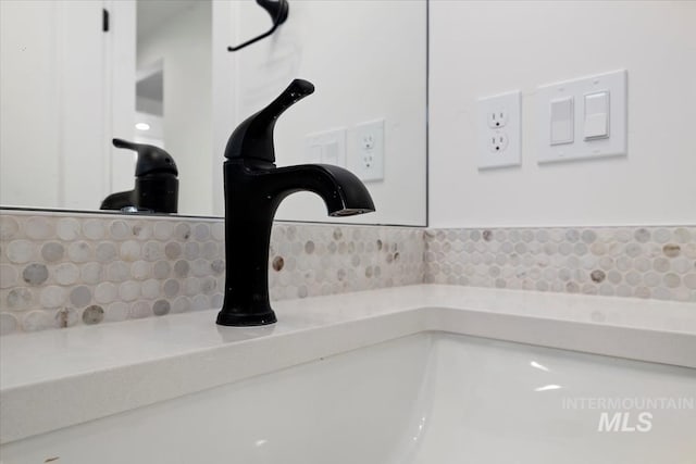 details with sink and backsplash