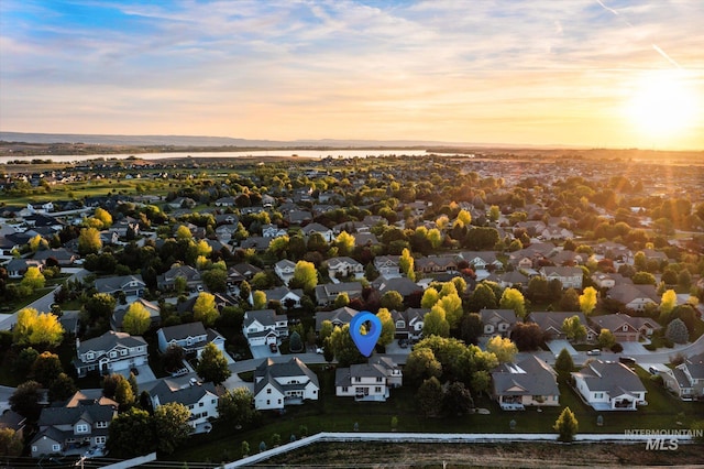 12384 S Abbott Downing Way, Nampa, ID 83686 - aerial view at dusk of a residential view
