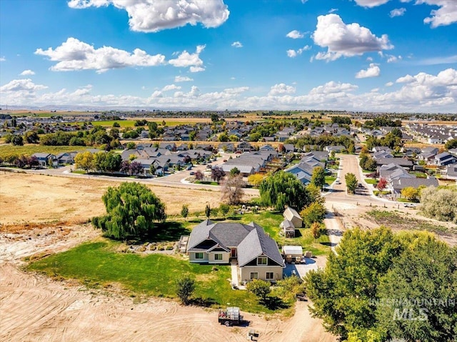 drone / aerial view featuring a residential view