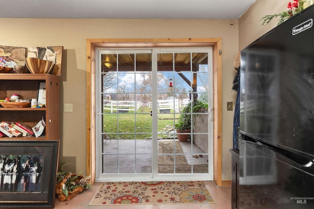 view of doorway to outside