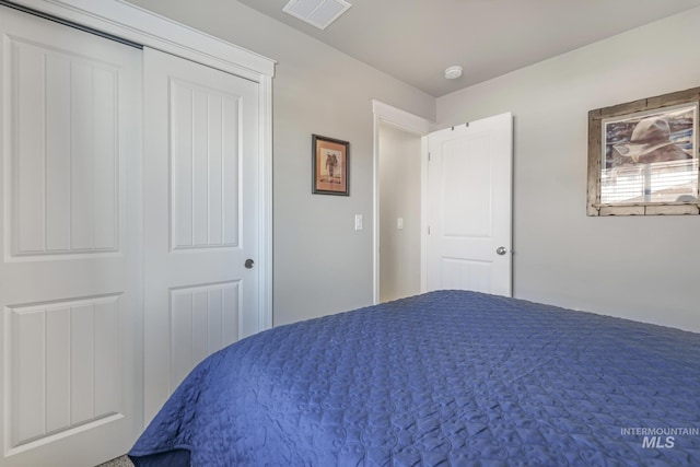 unfurnished bedroom with a closet