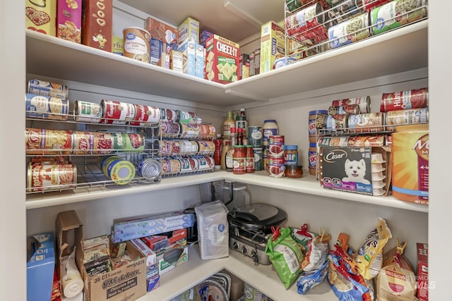 view of pantry