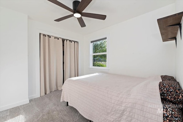5009 Airport Rd, Nampa, ID 83687 - bedroom featuring light carpet and a ceiling fan