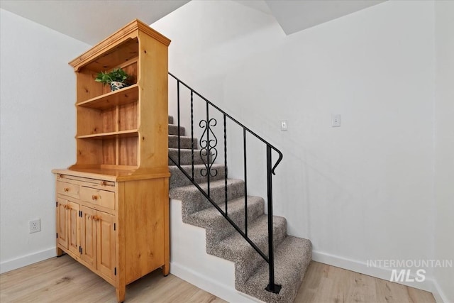 5009 Airport Rd, Nampa, ID 83687 - staircase with wood finished floors and baseboards