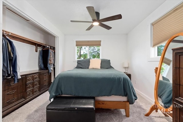 5009 Airport Rd, Nampa, ID 83687 - bedroom with carpet floors, a closet, ceiling fan, and baseboards