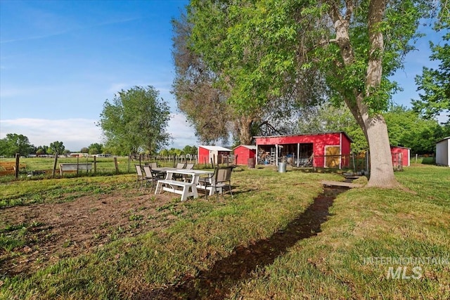 5009 Airport Rd, Nampa, ID 83687 - view of yard with an outdoor structure and a pole building