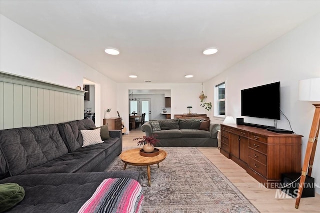 5009 Airport Rd, Nampa, ID 83687 - living area featuring light wood finished floors and recessed lighting