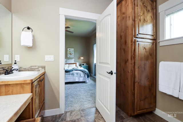 2018 S Sandcrest Loop, Nampa, ID 83686 - ensuite bathroom featuring vanity and a ceiling fan