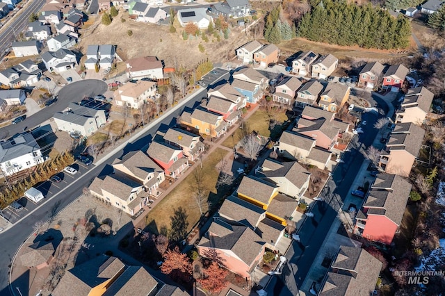 birds eye view of property featuring a residential view