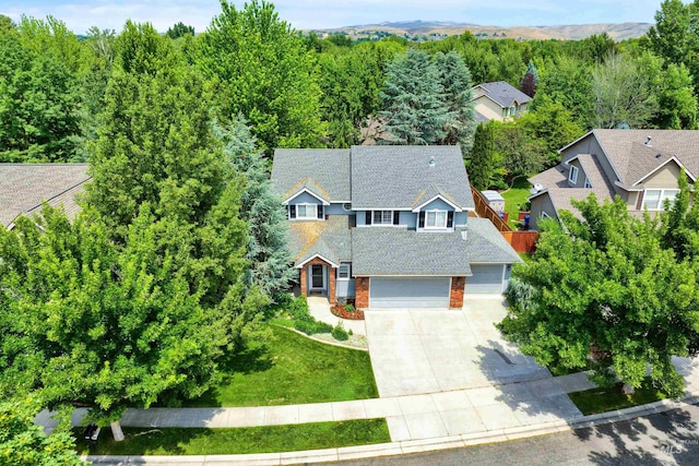 1390 E Prohaska Ct, Eagle, ID 83616 - view from above of property with a forest