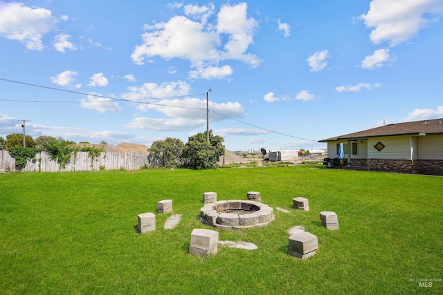 1520 R St, Heyburn, ID 83336 - view of yard with an outdoor fire pit
