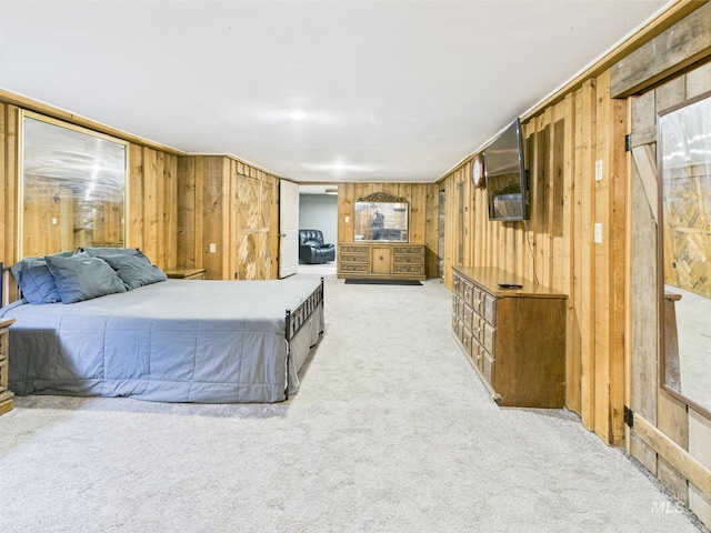 143 Timberline Dr, Pierce, ID 83546 - carpeted bedroom with wooden walls