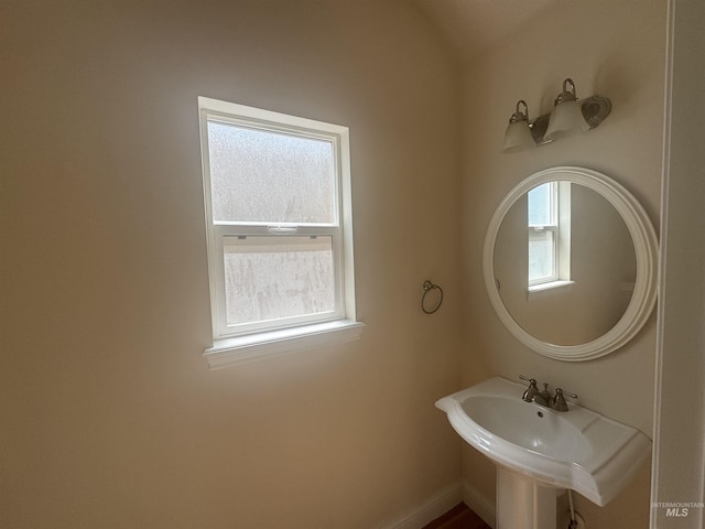 bathroom with a sink