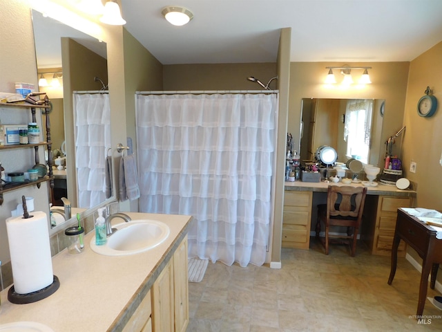 26737 Chips Ln, Parma, ID 83668 - bathroom featuring vanity and a shower with curtain