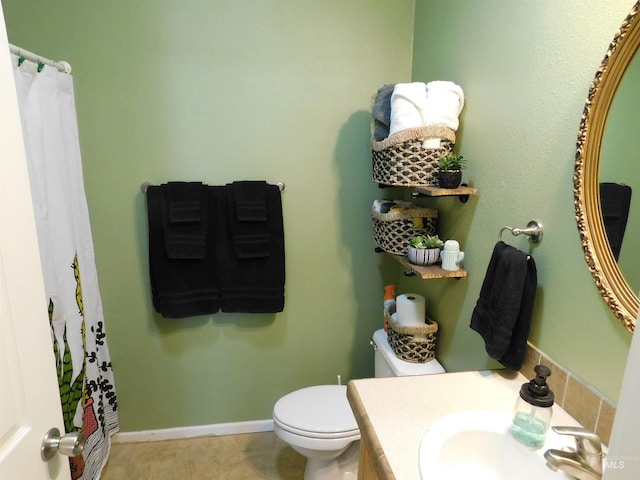 26737 Chips Ln, Parma, ID 83668 - bathroom with vanity and a shower with shower curtain