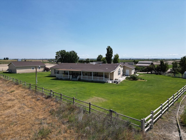 26737 Chips Ln, Parma, ID 83668 - rear view of house with a view of countryside