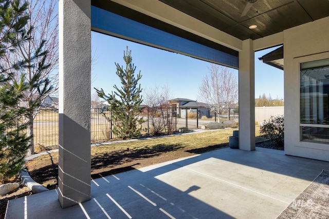 view of patio / terrace with fence