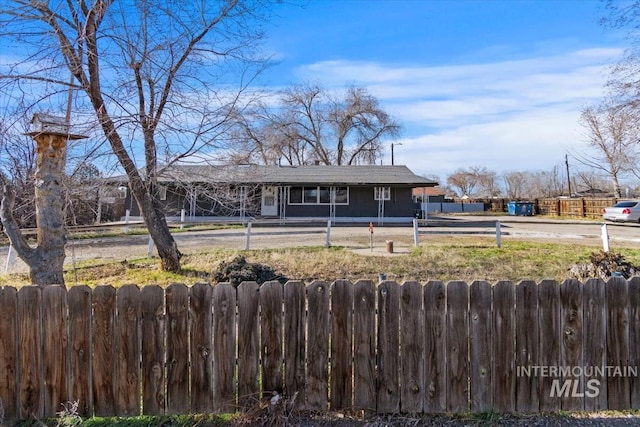 view of back of property