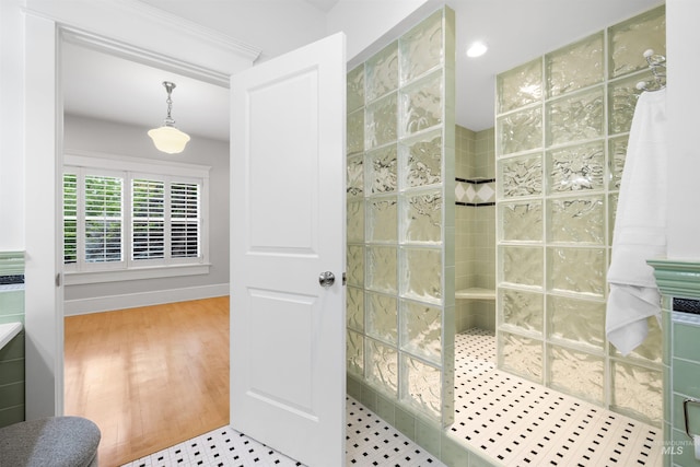 876 E Pennsylvania Ln, Boise, ID 83706 - full bath with walk in shower and wood finished floors