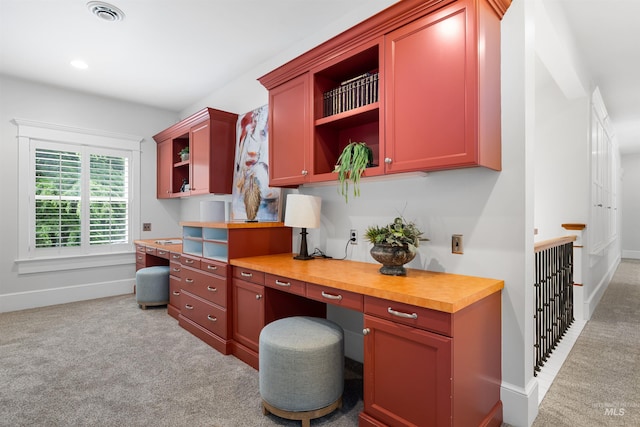 876 E Pennsylvania Ln, Boise, ID 83706 - home office featuring built in study area, light colored carpet, and baseboards